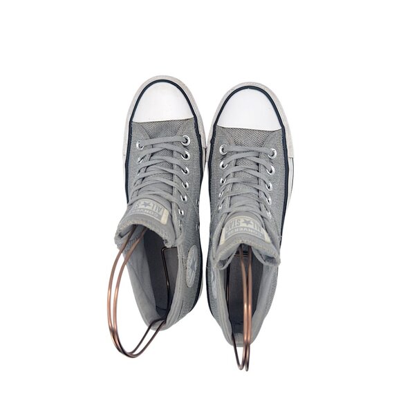 Converse Chuck Taylor All Star Mid Sneakers | Gray Mesh Canvas | Women’s 7 - Picture 5 of 10